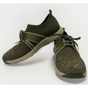TRAQ by Alegria Qool Smart Walking Sneaker Olive Knit Women's 37 EU / 7 US